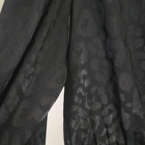 Express Charcoal Animal Pattern Long Sleeve Dress - Picture 2 of 3